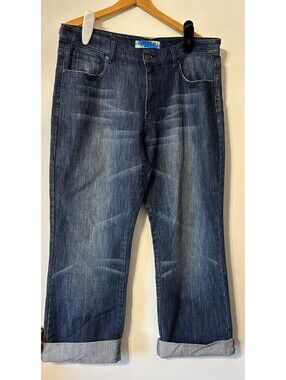 Apollo jeans - Womens 19/20 Wide leg cuffed 27" inseam western ware barrel leg